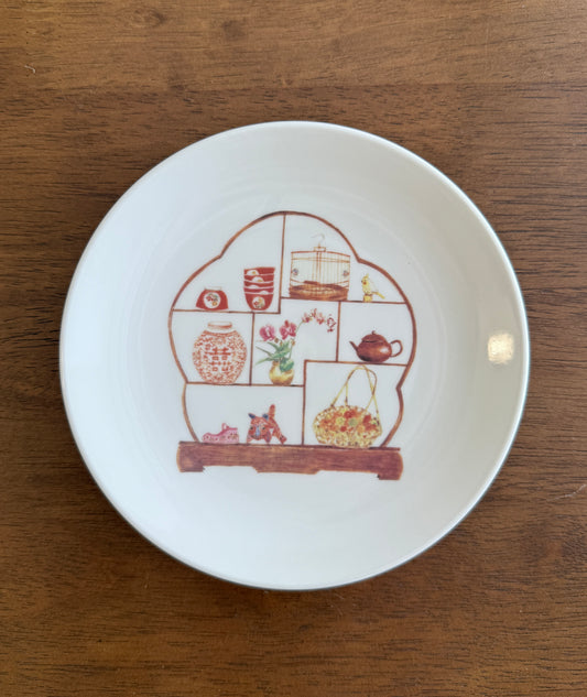 Shelf Stories Plate – Red