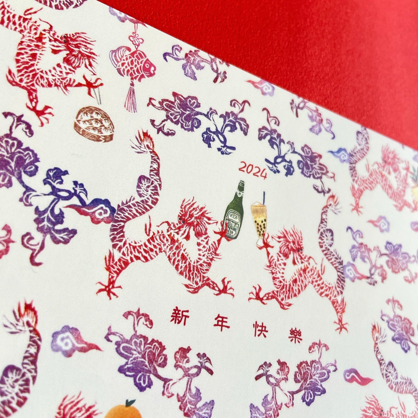 2024 Dragon Year Post Card