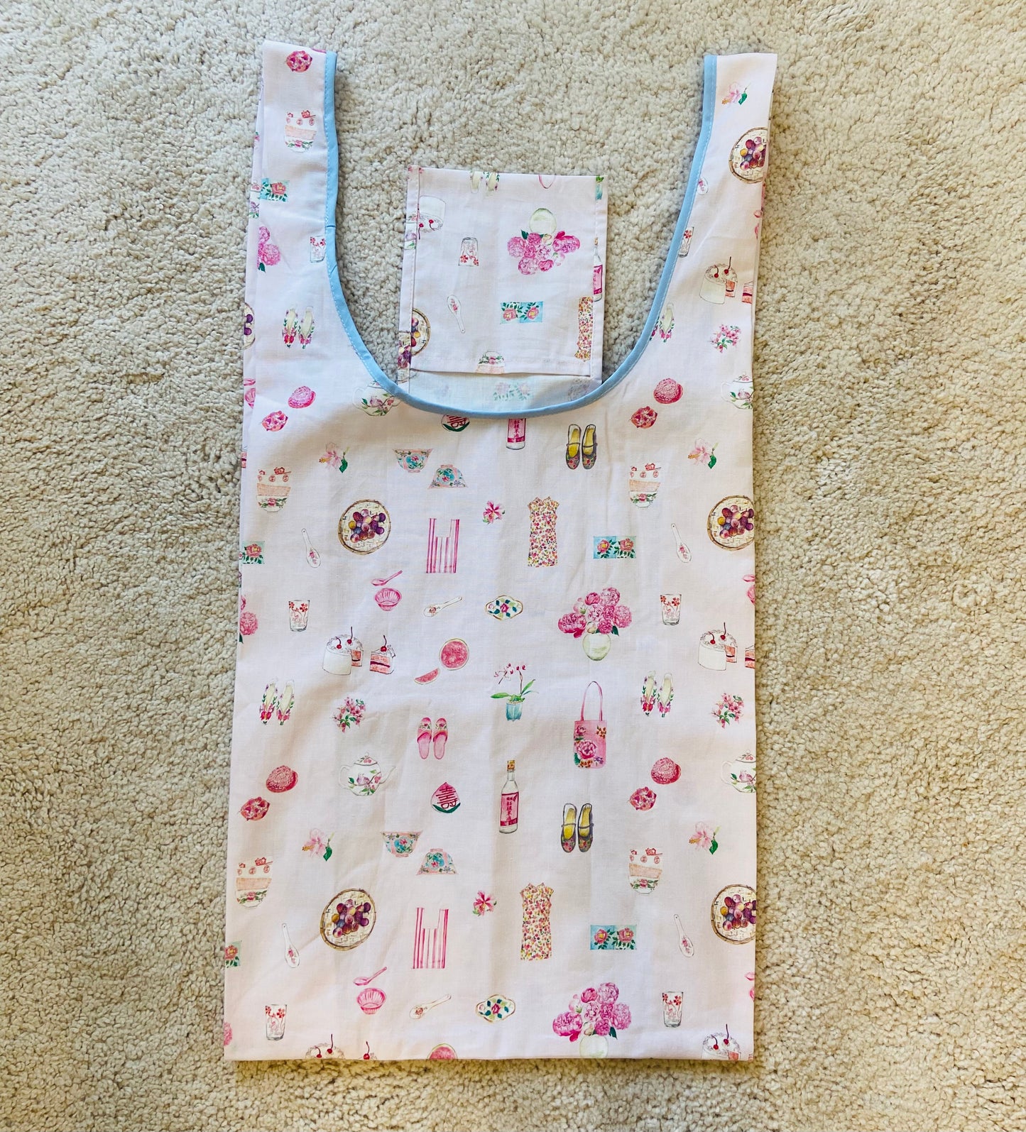 コットンのエコバッグ "Taiwan Pink"