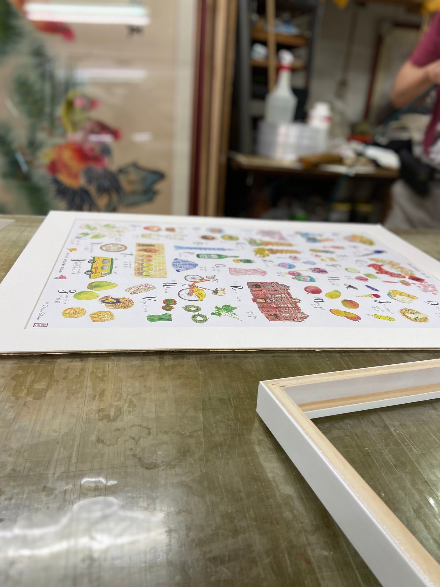 額入り "Taiwan A-Z" アートプリント