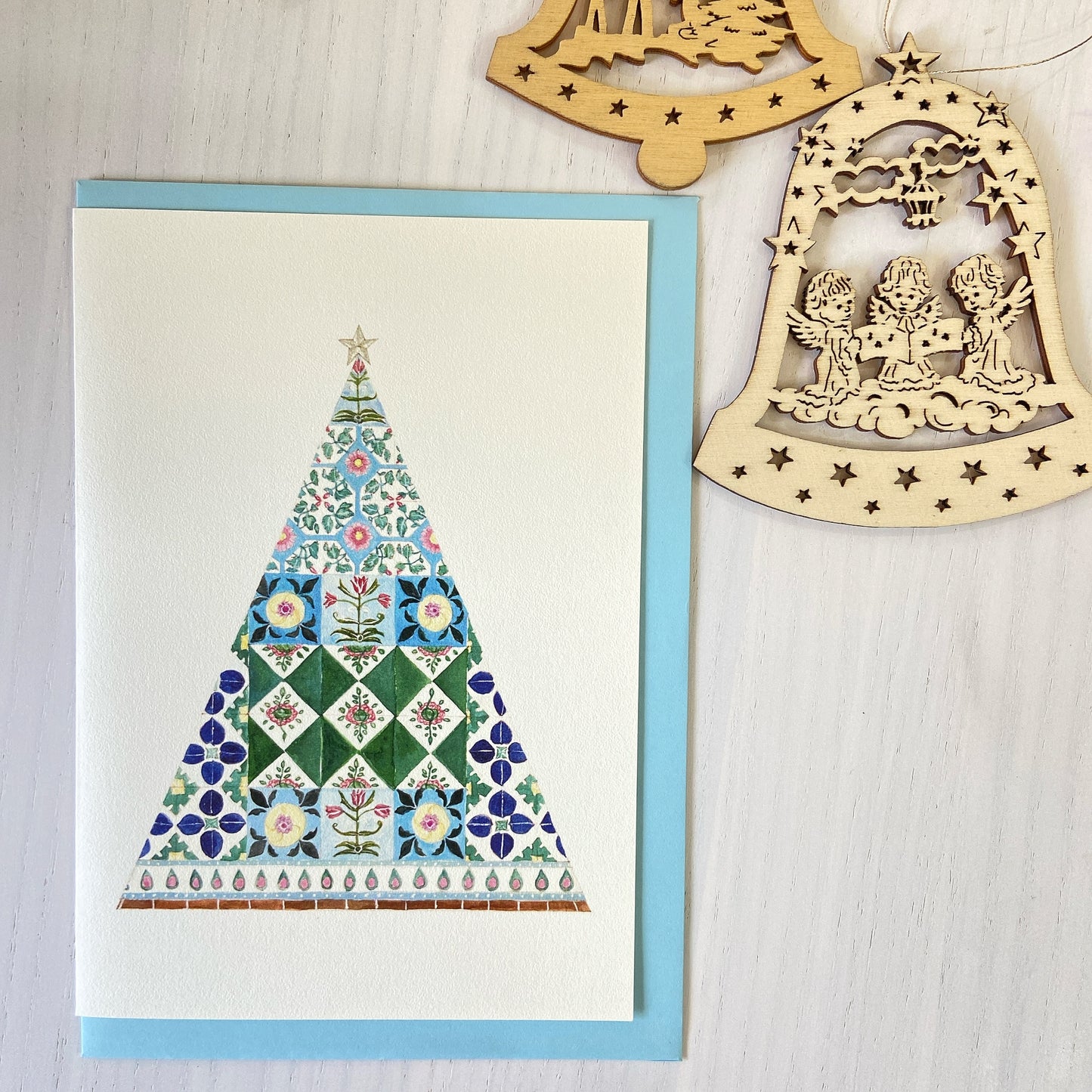 マジョリカタイルのクリスマスカード