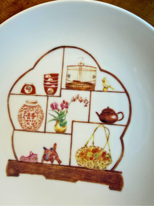 Shelf Stories Plate – Red