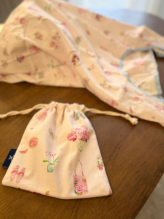 New❗️Taiwan Pink Drawstring Pouch