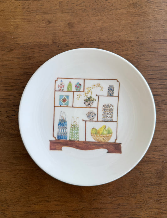Shelf Stories Plate – Blue