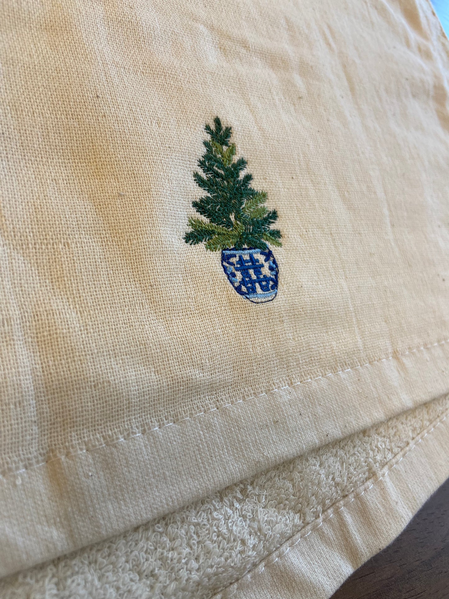 New🎄聖誕樹刺繍毛巾