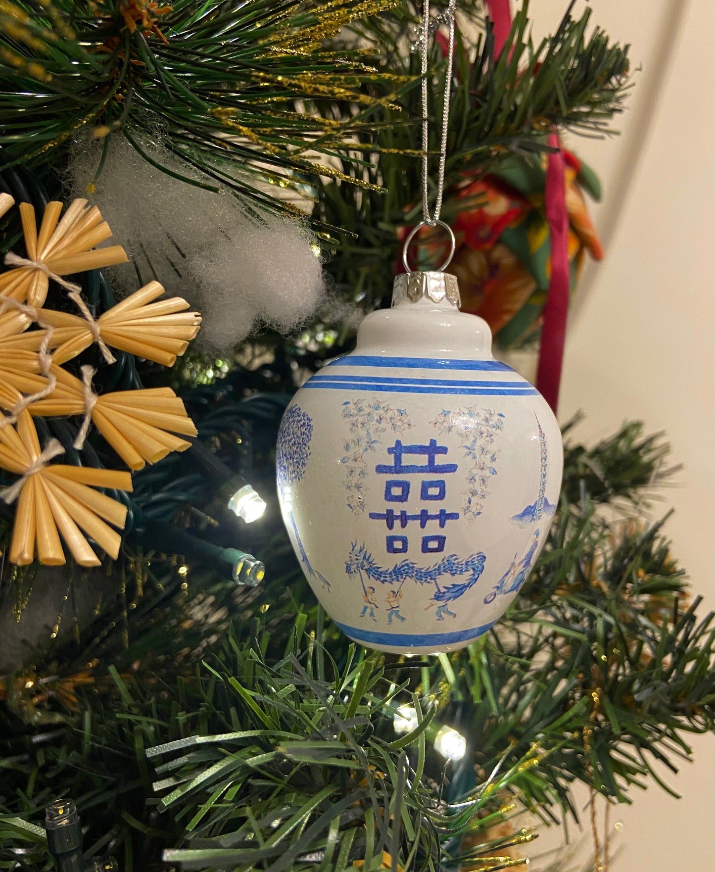 茶罐的聖誕樹裝飾品