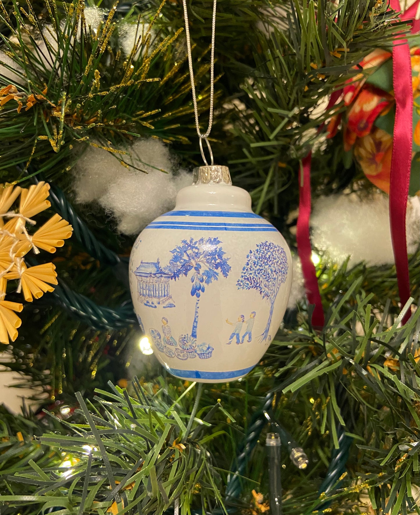 茶罐的聖誕樹裝飾品