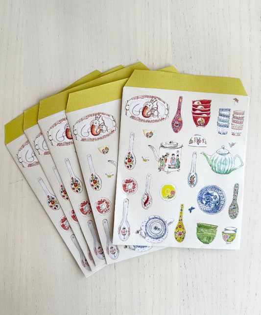 万能ぽち袋/お年玉袋 "器もの" 5枚入