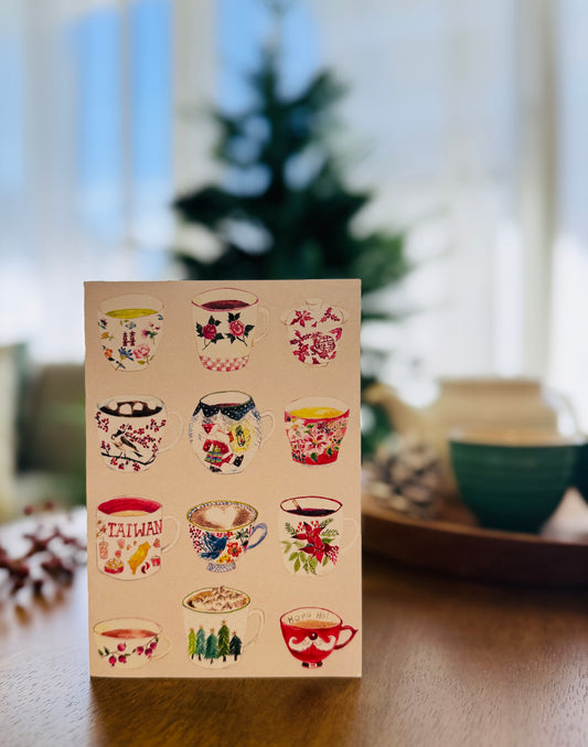 New❣️マグとティーカップのクリスマスカード