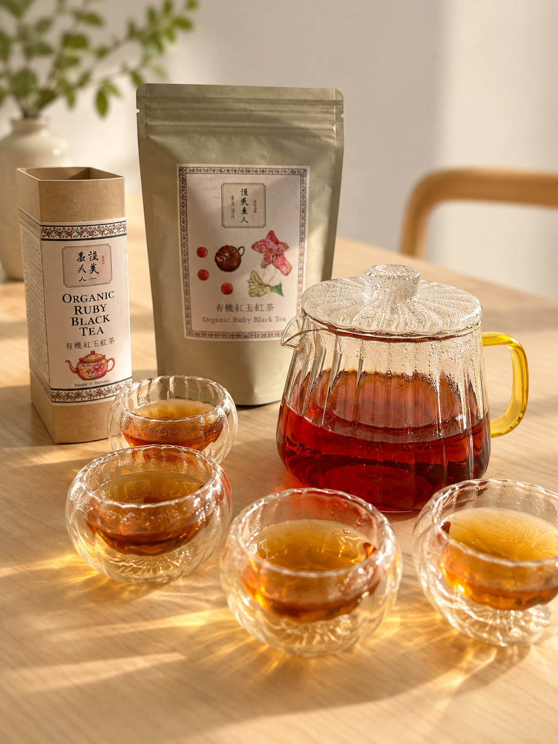 有機紅玉紅茶 ティーバッグ（12袋入り）