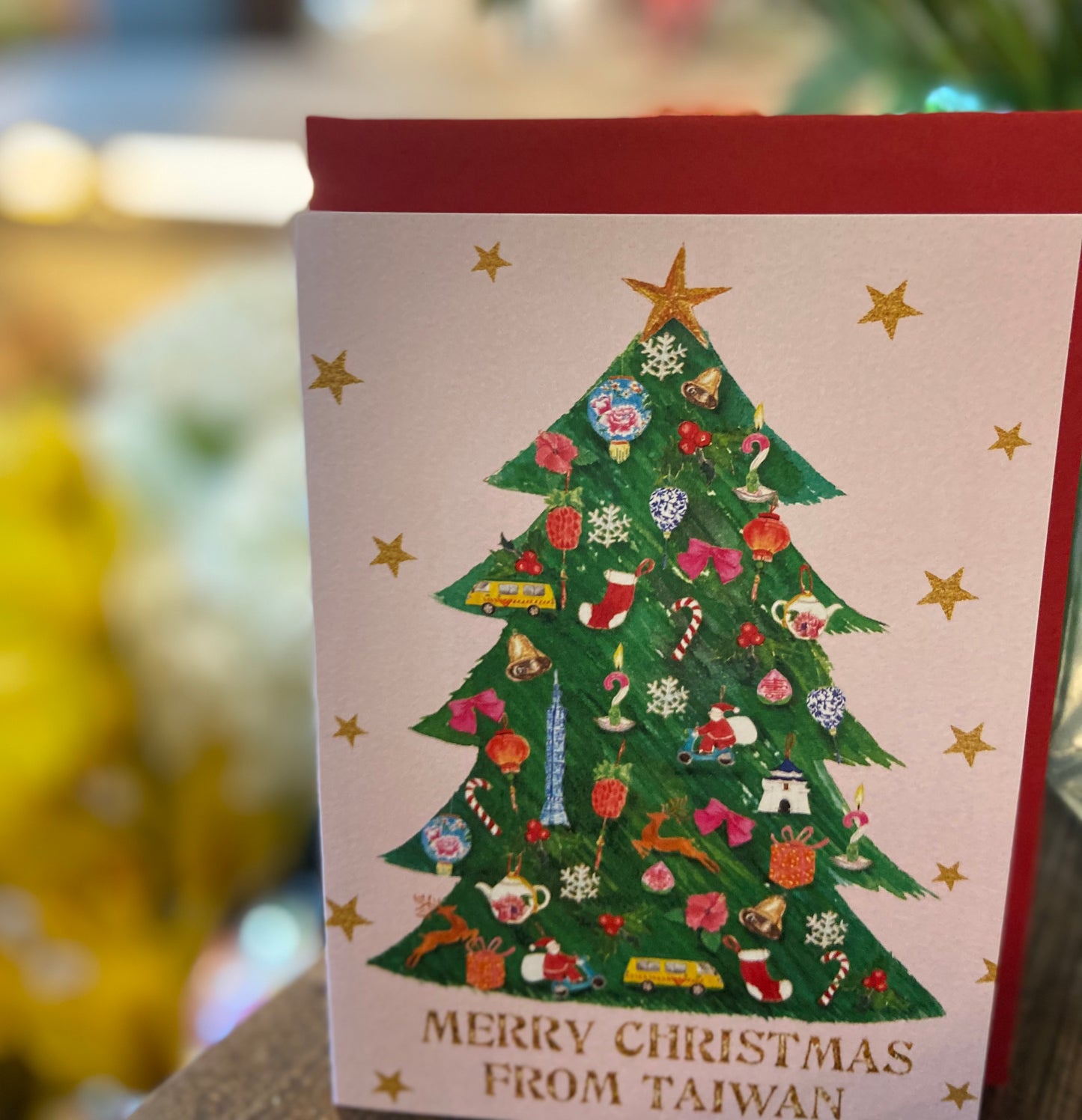 Taiwan Christmas tree card